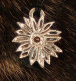 silver floral pendant